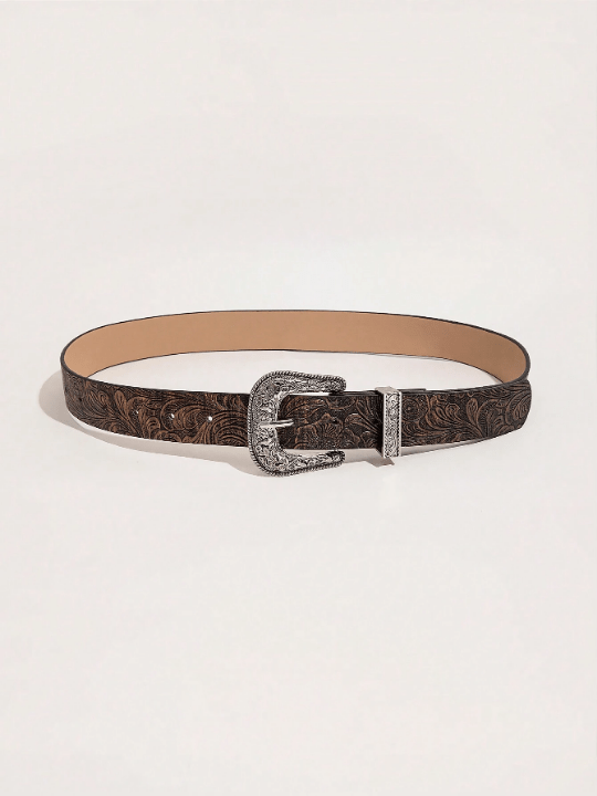 1pc Western - Style Women's Embossed Jean Belt - Lolli World Marketplace