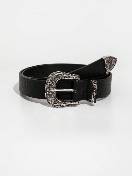 1pc Women Embossed Western Buckle Vintage Belt - Lolli World Marketplace