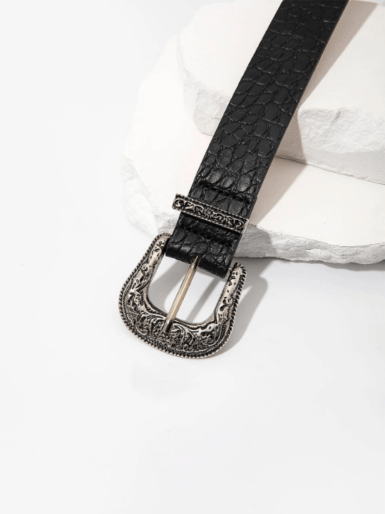 1pc Women Flower Embossed Vintage Belt - Lolli World Marketplace