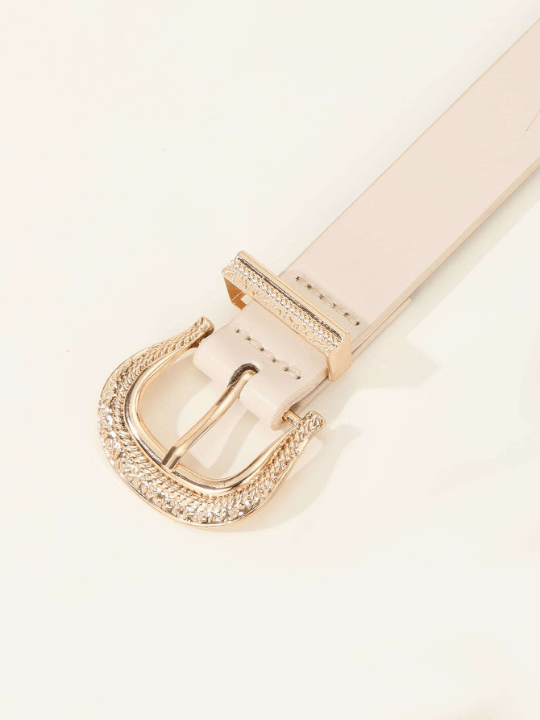1pc Women Geometric Buckle Casual Belt For Daily Life - Lolli World Marketplace