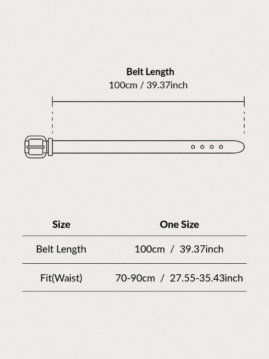 1pc Women Metal Buckle Belt - Lolli World Marketplace