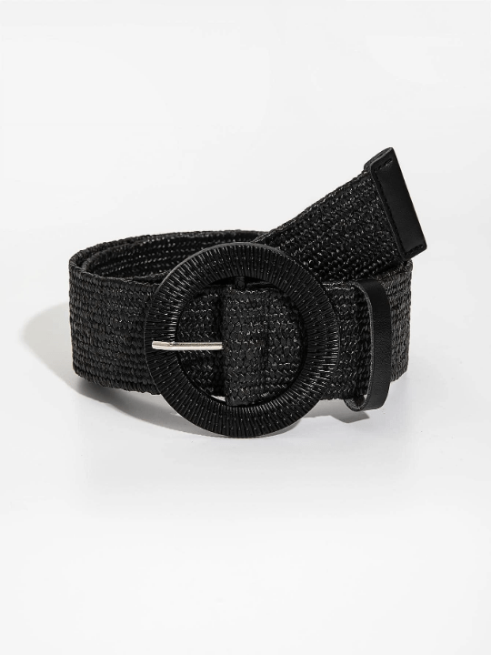 1pc Women Round Buckle Braided Fashion Belt For Daily Decoration - Lolli World Marketplace