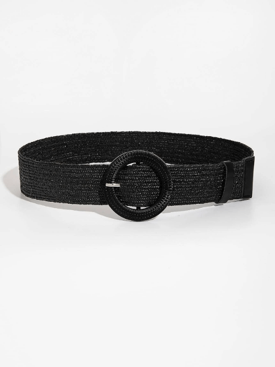 1pc Women Round Buckle Braided Fashion Belt For Daily Decoration - Lolli World Marketplace