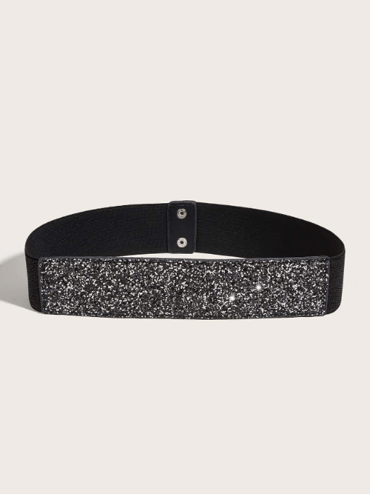 1pc Women Sequin Decor Elastic Casual Belt For Dress Decoration - Lolli World Marketplace