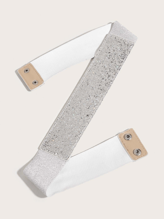 1pc Women Sequin Decor Elastic Casual Belt For Dress Decoration - Lolli World Marketplace