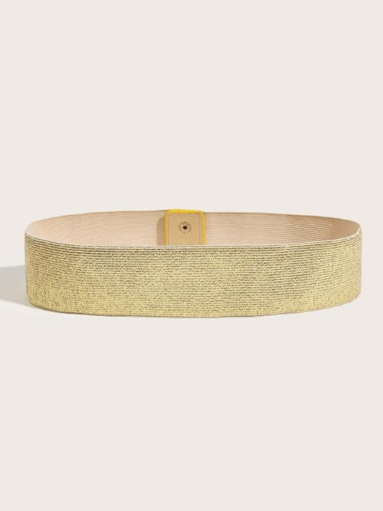 1pc Women Solid Elastic Wide Belt - Lolli World Marketplace