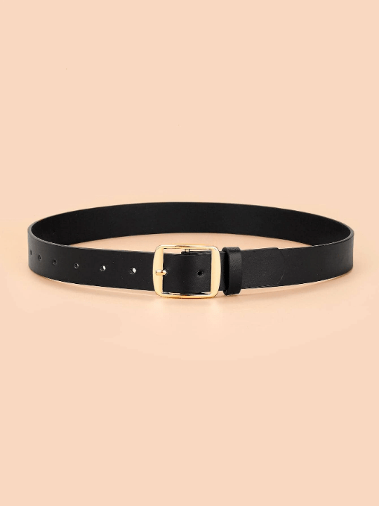 1pc Women Square Buckle Casual Belt For Daily Life - Lolli World Marketplace