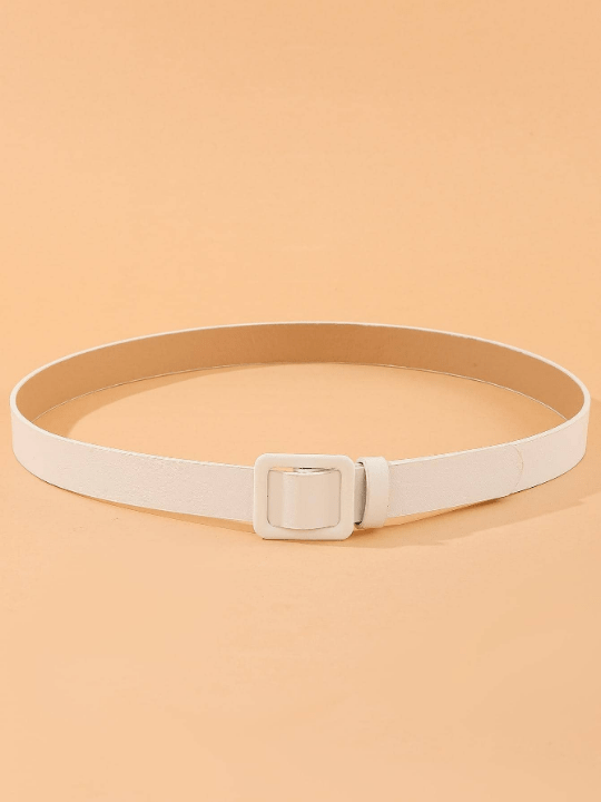 1pc Women Square Buckle Casual Belt For Daily Life - Lolli World Marketplace