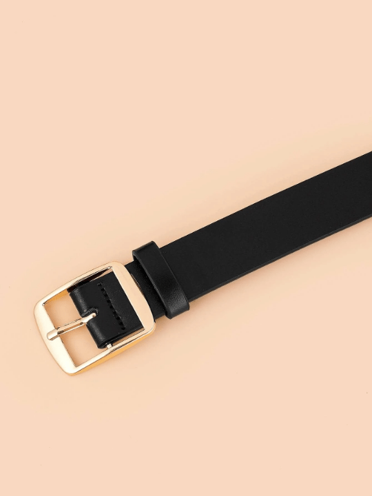 1pc Women Square Buckle Casual Belt For Daily Life - Lolli World Marketplace