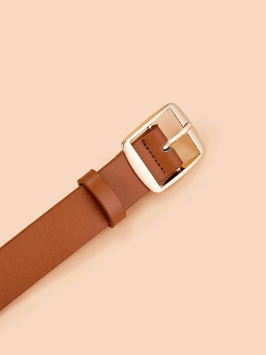 1pc Women Square Buckle Fashion Belt For Daily Life - Lolli World Marketplace