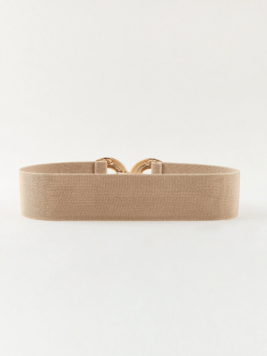 1pc Women Symmetrical Buckle Elastic Casual Stretch Belt For Dress Decoration - Lolli World Marketplace