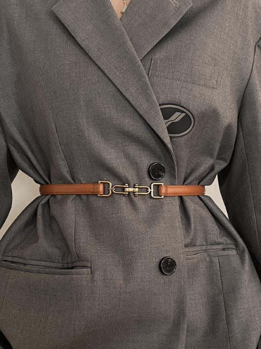 1pc Women Symmetrical Buckle Fashion Belt For Daily Decoration - Lolli World Marketplace