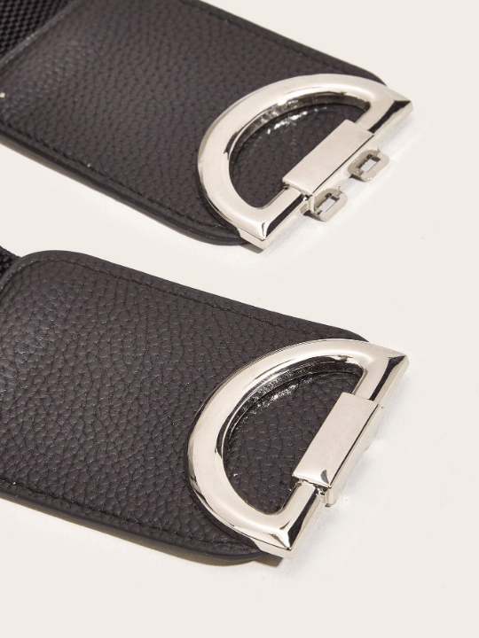 1pc Women Symmetrical Buckle Fashion Wide Belt - Lolli World Marketplace