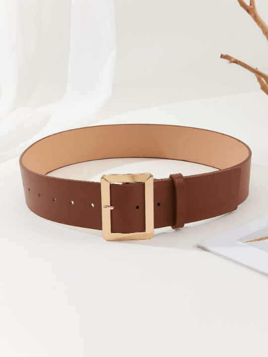 1pc Women's Basic Commuting Wide Waist Belt, Suitable For Daily Casual Wear - Lolli World Marketplace