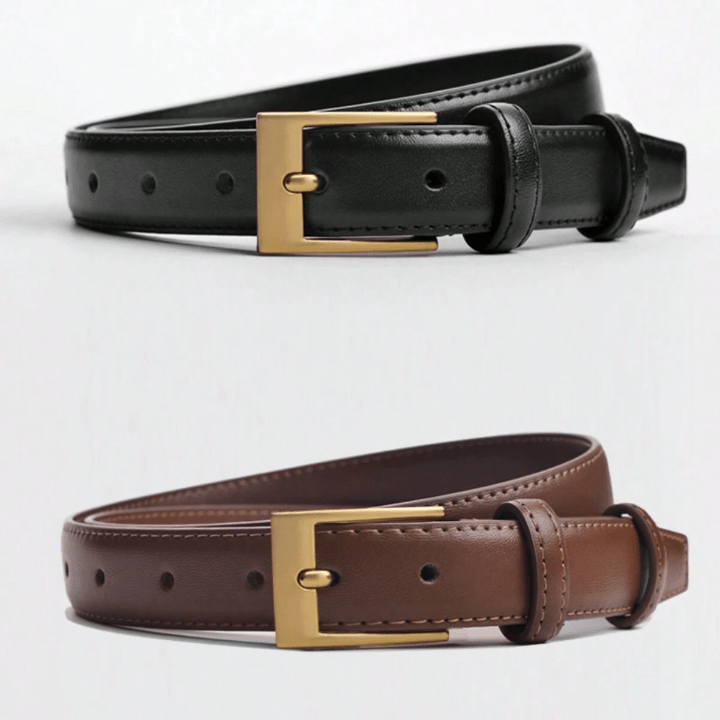 1pc Women's Belt With Decorative High - end Black Thin Belt For Casual Suits And Dresses - Lolli World Marketplace