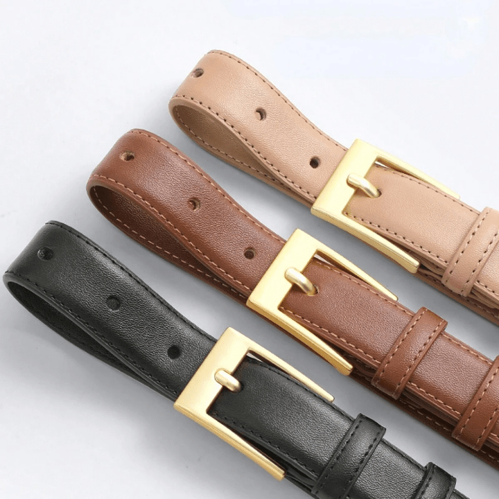 1pc Women's Belt With Decorative High - end Black Thin Belt For Casual Suits And Dresses - Lolli World Marketplace