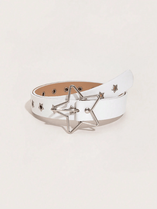 1pc Women's Fashionable Punk Style Star Cutout Waist Belt For Music Festival Punk Series - Lolli World Marketplace