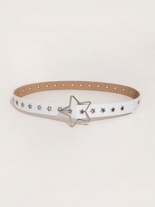 1pc Women's Fashionable Punk Style Star Cutout Waist Belt For Music Festival Punk Series - Lolli World Marketplace