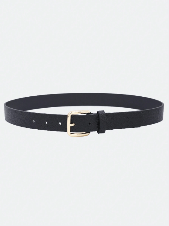 1pc Women's Multi - Color Pu Western Style Belt With Gold Buckle For Daily Use With Dress, Denim Pants, Etc. - Lolli World Marketplace