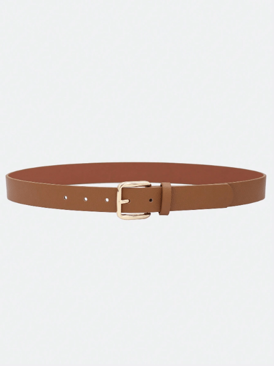 1pc Women's Multi - Color Pu Western Style Belt With Gold Buckle For Daily Use With Dress, Denim Pants, Etc. - Lolli World Marketplace