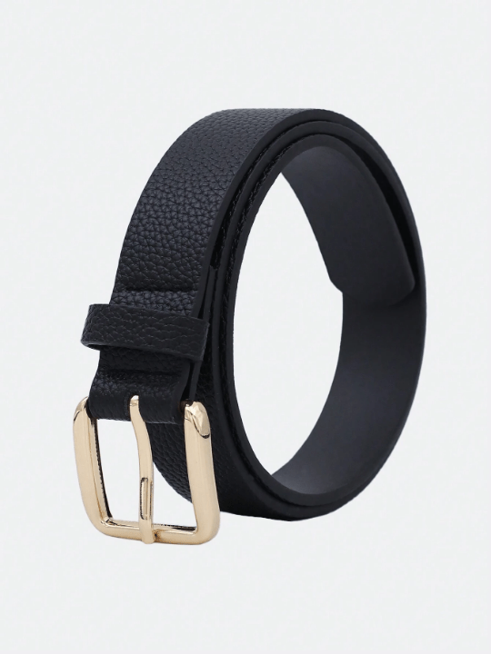 1pc Women's Multi - Color Pu Western Style Belt With Gold Buckle For Daily Use With Dress, Denim Pants, Etc. - Lolli World Marketplace