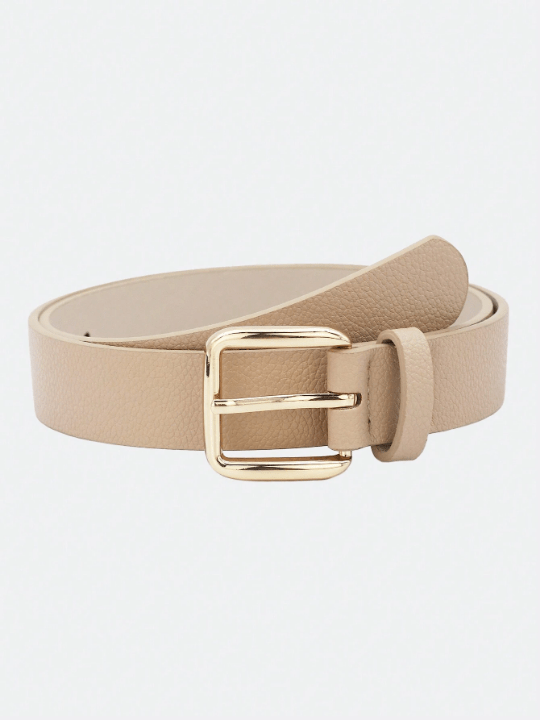 1pc Women's Multi - Color Pu Western Style Belt With Gold Buckle For Daily Use With Dress, Denim Pants, Etc. - Lolli World Marketplace