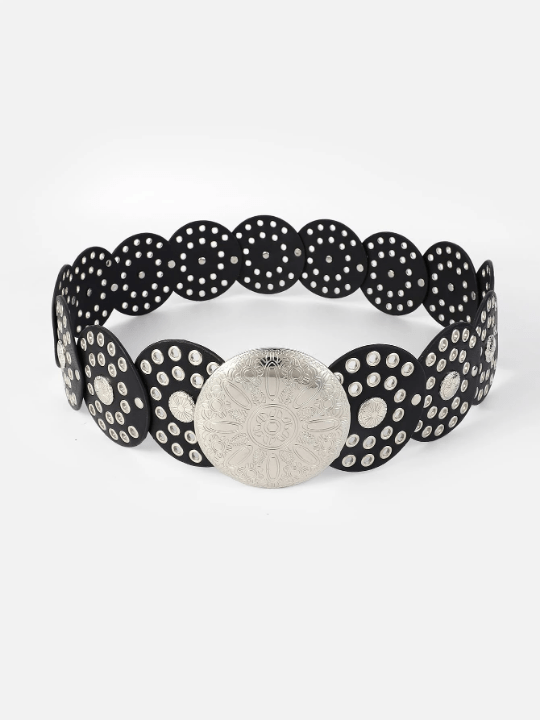 1pc Women's Multicolor Metal Pu Belt With Leopard Pattern Design And Antique Decor, Featuring Bronze Buckle Head, Style Versatile For Different Occasions, A Perfect Gift For Lovers, Friends, Suitable For Daily, Holiday, Party, Casual Wearing, Etc. - Lolli World Marketplace