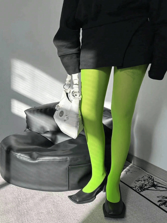 1pc Women's Opaque Elastic Pantyhose & Casual Silk Stockings - Lolli World Marketplace