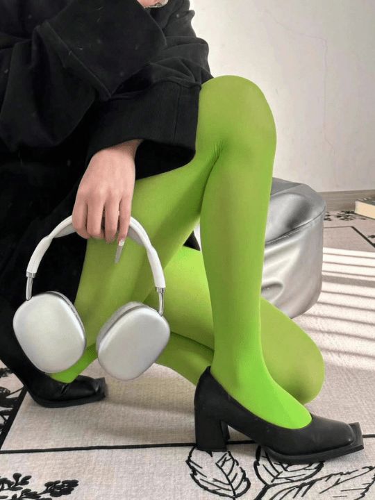 1pc Women's Opaque Elastic Pantyhose & Casual Silk Stockings - Lolli World Marketplace