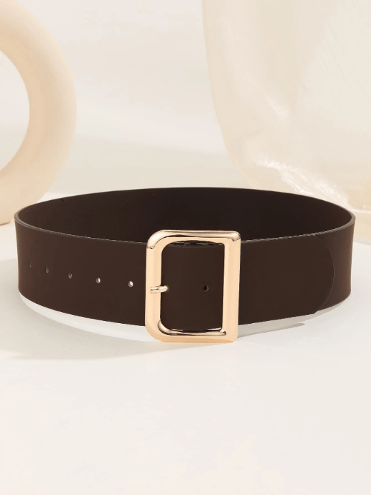 1pc Women's Simple & Versatile Fashion Belt With Stylish Buckle & Pu Detailing For Daily Wear With Dresses And Coats - Lolli World Marketplace
