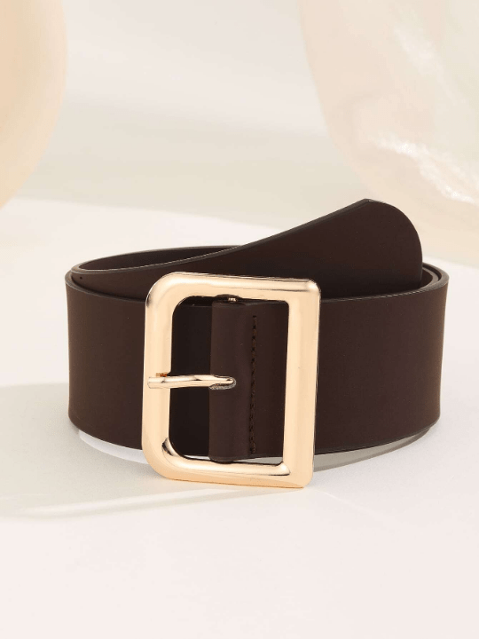 1pc Women's Simple & Versatile Fashion Belt With Stylish Buckle & Pu Detailing For Daily Wear With Dresses And Coats - Lolli World Marketplace