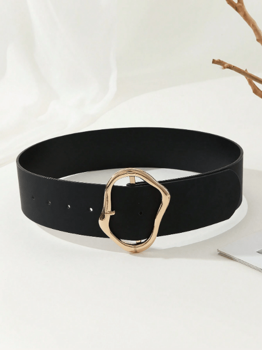 1pc Women's Simple & Versatile Wide Waist Belt With Decorative Pu, Suitable For Daily Wear With Dresses & Coats - Lolli World Marketplace