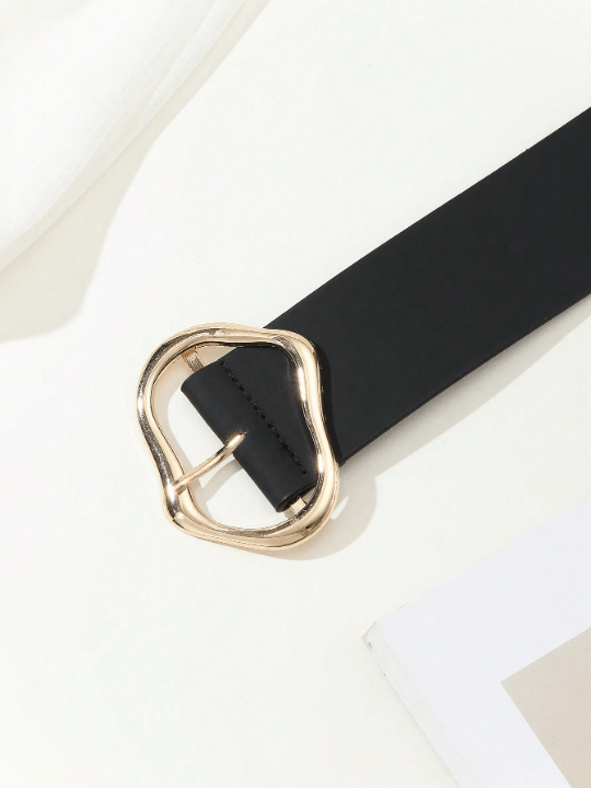 1pc Women's Simple & Versatile Wide Waist Belt With Decorative Pu, Suitable For Daily Wear With Dresses & Coats - Lolli World Marketplace