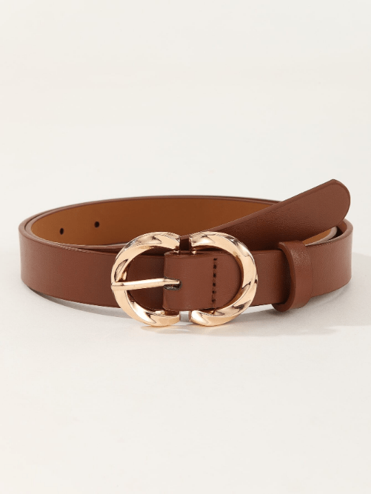 1pc Women's Versatile Jeans Belt With Three Buckle Adjustable Length - Lolli World Marketplace