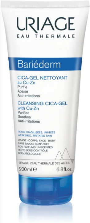 Uriage Bariéderm-CICA Cleansing Gel with Copper-Zinc