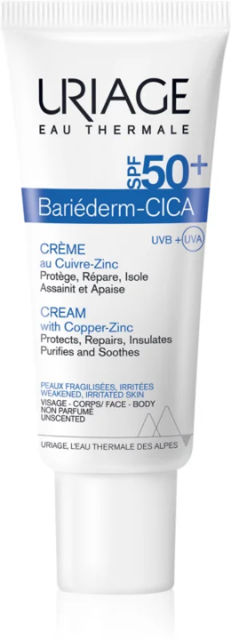 Uriage Bariéderm Cica-Cream with Copper-Zinc SPF 50+