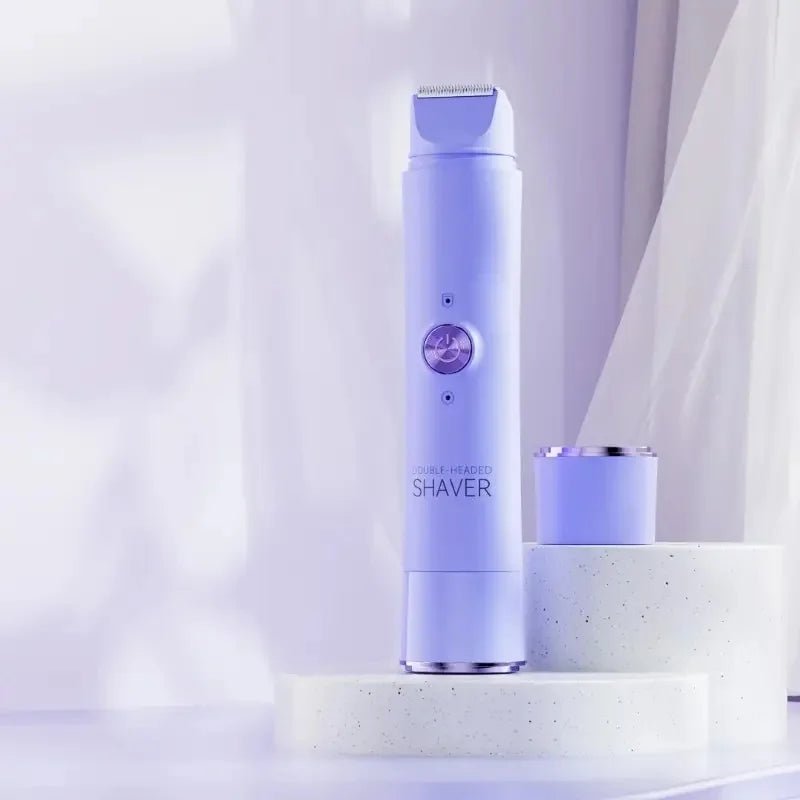 2 - in - 1 wireless rechargeable electric shaver, suitable for women - dual head bikini trimmer, suitable for both dry and wet use