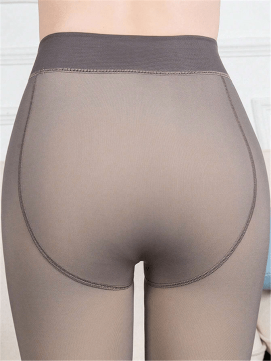 200g Long Plush Tights In Black, Coffee, Gray, Women's Autumn/winter Warm Pantyhose For Layering And Leg Slimming - Lolli World Marketplace
