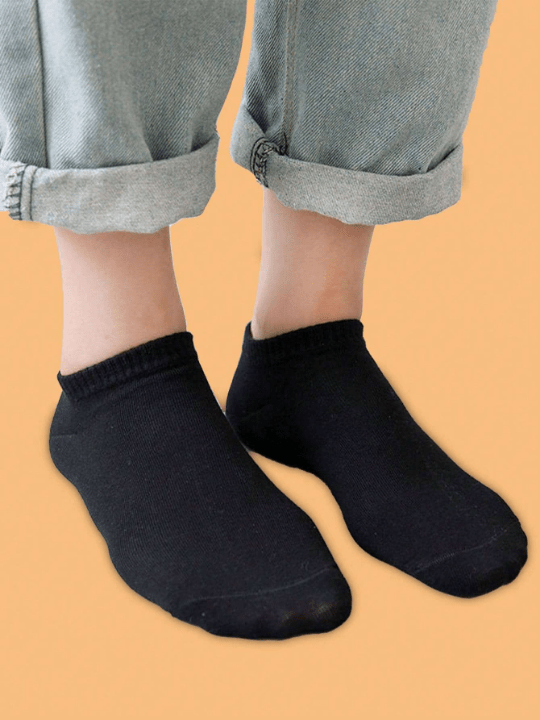 20pairs/set Women's Solid Color Ankle Socks - Lolli World Marketplace