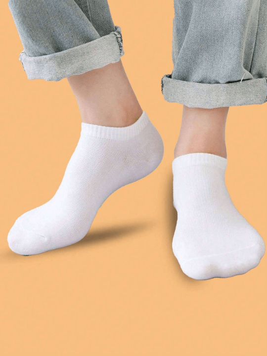 20pairs/set Women's Solid Color Ankle Socks - Lolli World Marketplace