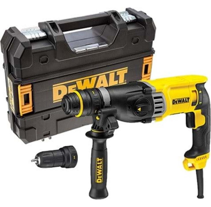 Dewalt D25144K SDS-PLUS Hammer and QC bolt - Yellow