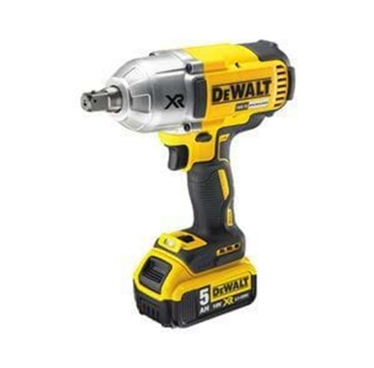 Dewalt 18V XR Brushless High Torque 1/2" Impact Wrench - 2 x 5Ah