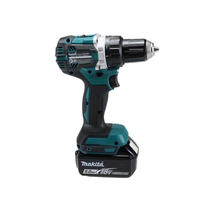 Makita 18v cordless driver drill ddf484rtj brushless