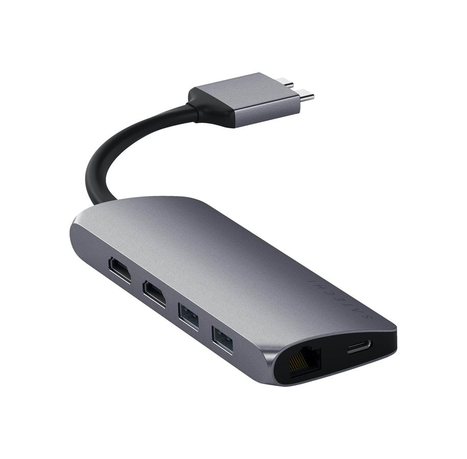 Satechi USB-C Multimedia Adapter Dual 4K HDMI Gigabit