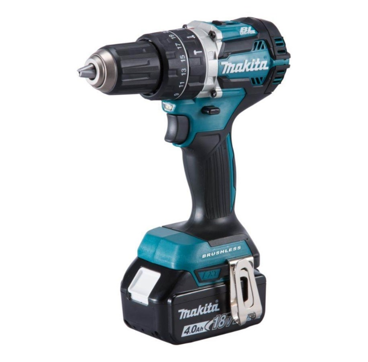 Makita 18v combi drill bl lxt dhp484rm3j brushless