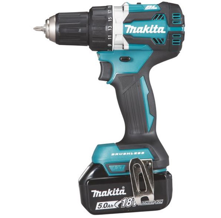 Makita 18v cordless driver drill ddf484rt3j 3x5.0ah carbon f