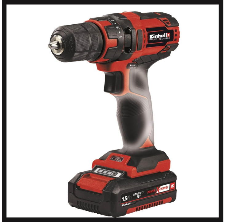 Einhell Cordless drill/driver with 1 × 18 V 1.5 Ah-ba