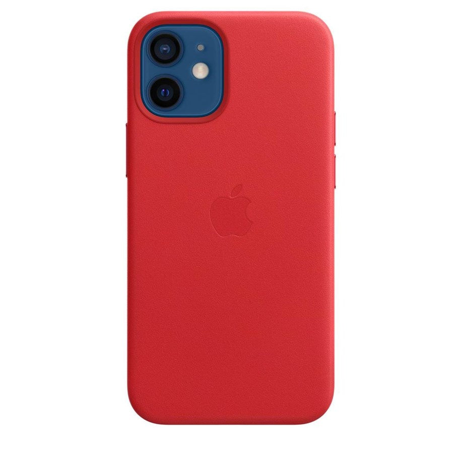 Apple iPhone 12 mini Leather Case w/ MagSafe - Red