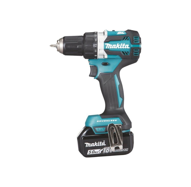 Makita 18v cordless driver drill ddf484t brushless 1x5.0ah