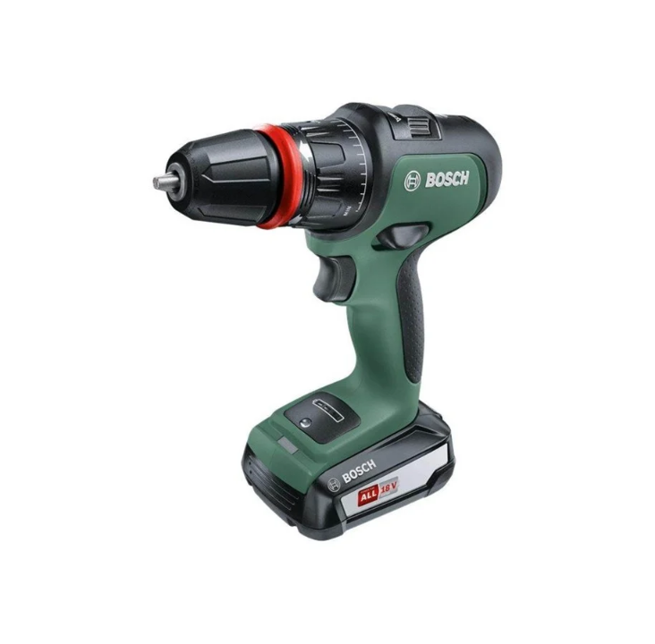 Bosch AdvancedImpact 18 cordless two-speed hammer drill: 2x battery charger accessories